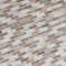 Mosaico de mármol pulido Arctic Storm de 30 x 30 cm para suelo y pared, montado en malla, 1,6 x 5 cm - Colección MSI