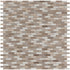 Mosaico de mármol pulido Arctic Storm de 30 x 30 cm para suelo y pared, montado en malla, 1,6 x 5 cm - Colección MSI