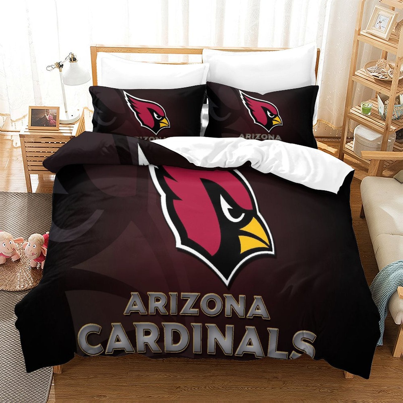 Arizona Cardinals Bedding Set Duvet Cover Without Filler