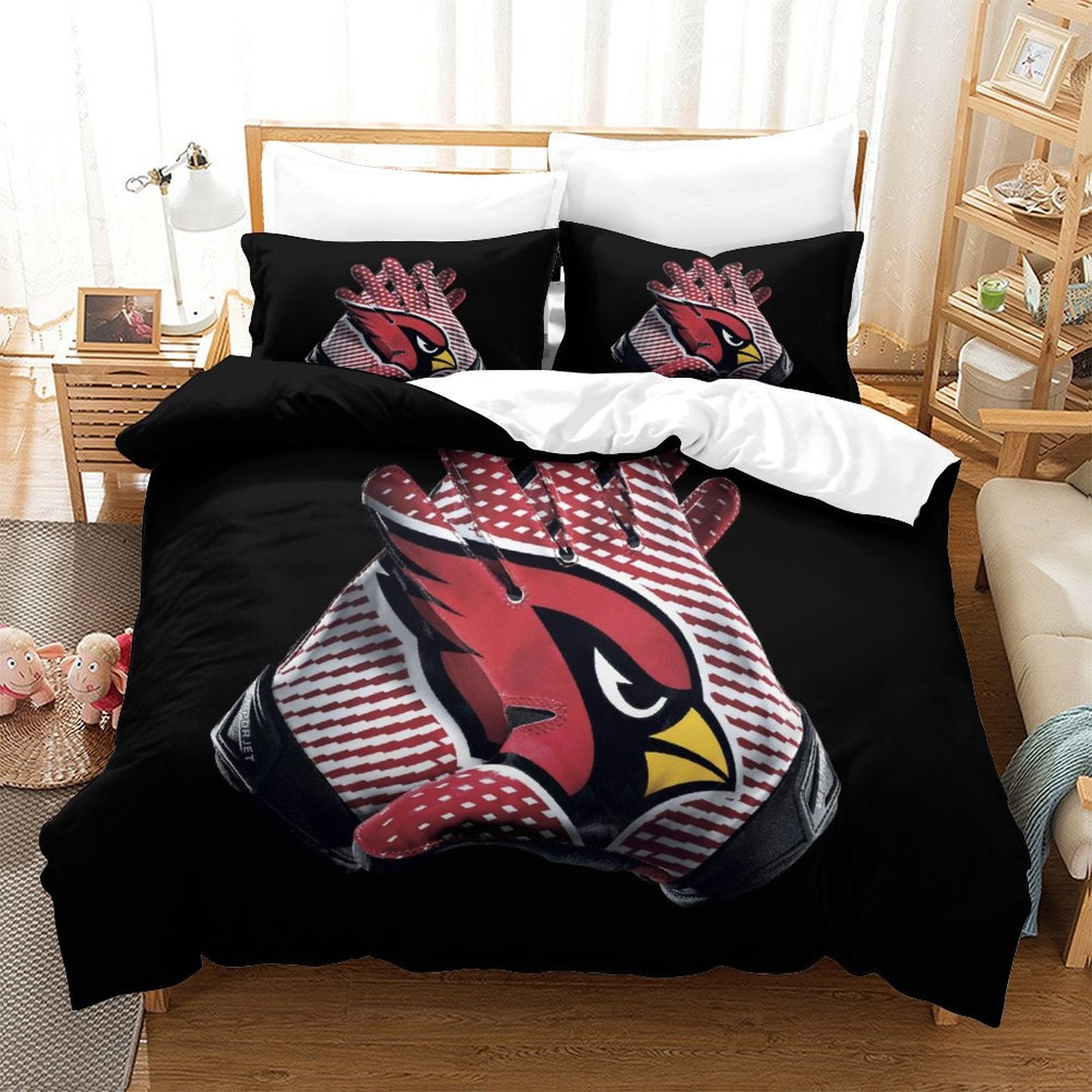 Arizona Cardinals Bedding Set Duvet Cover Without Filler