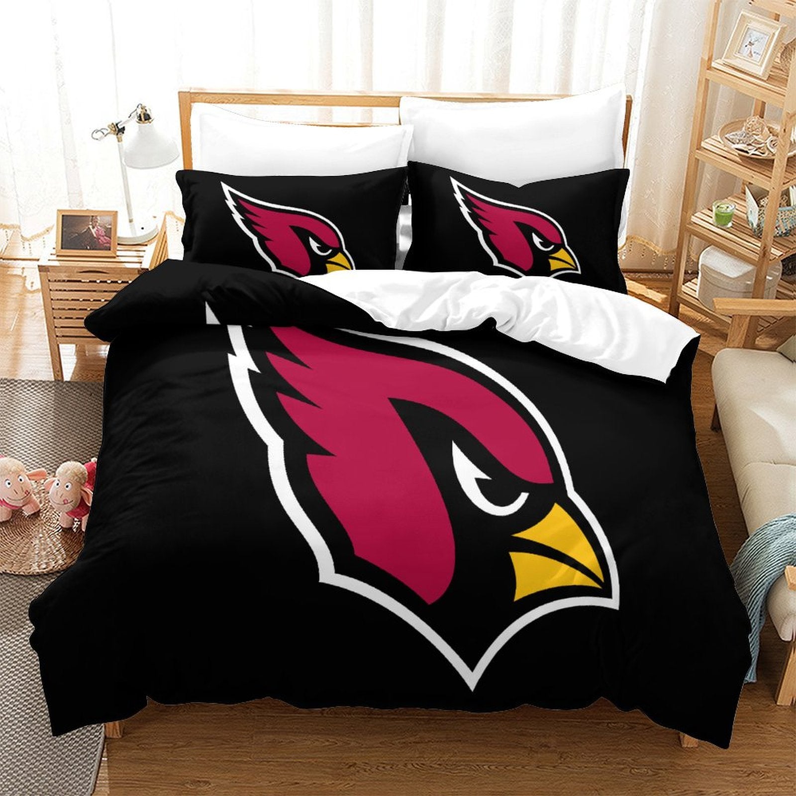 Arizona Cardinals Bedding Set Duvet Cover Without Filler