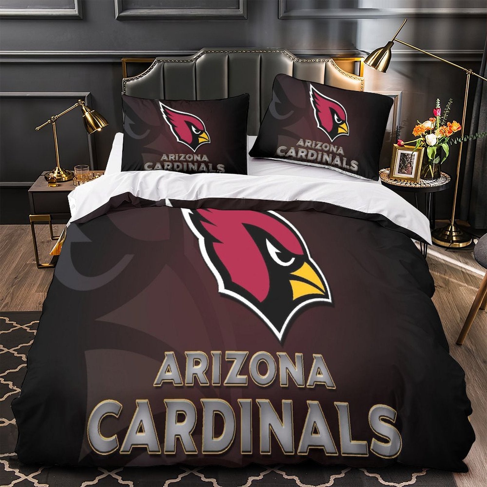 Arizona Cardinals Bedding Set Duvet Cover Without Filler