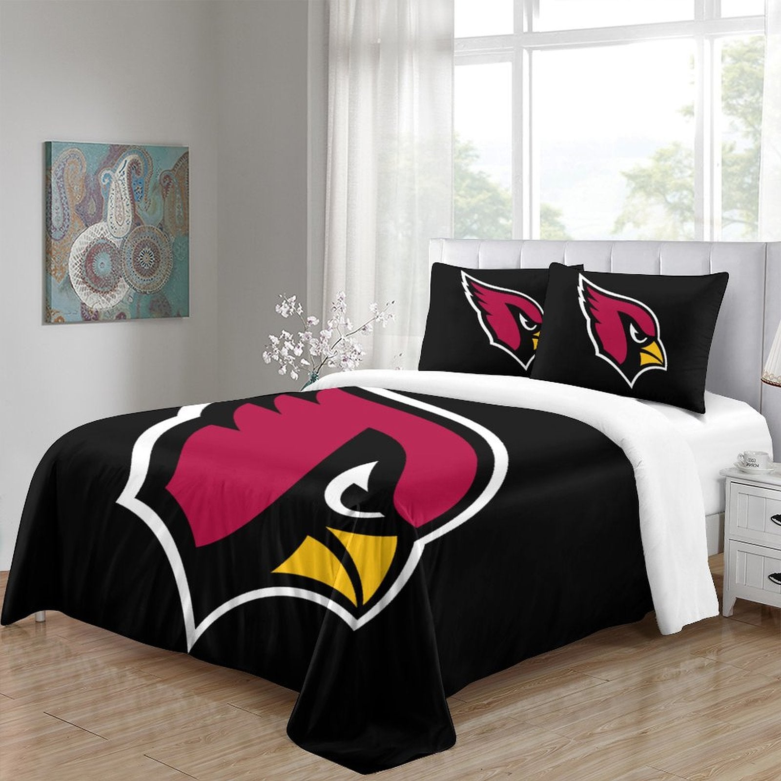 Arizona Cardinals Bedding Set Duvet Cover Without Filler