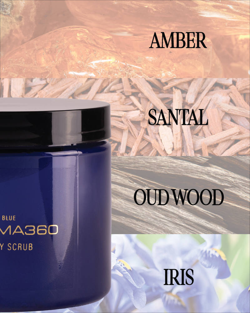 Blue Body Scrub Pure Luxury Fragrance