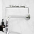 12 in. L-Shaped Shower Head Extension Arm (Chrome Finish)