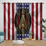 Atlanta United FC Curtains Blackout Window Drapes Room Decoration