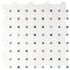 Mosaico de mármol pulido Azula Basket Weave de 30,5 x 30,5 cm, montado en malla - Colección MSI