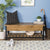 Banco de madera y metal de Park City