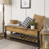 Banco de madera y metal de Park City