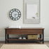 Banco de madera y metal de Park City