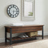 Banco de madera y metal de Park City