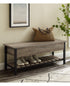 Banco de madera y metal de Park City