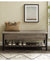Banco de madera y metal de Park City