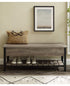 Banco de madera y metal de Park City