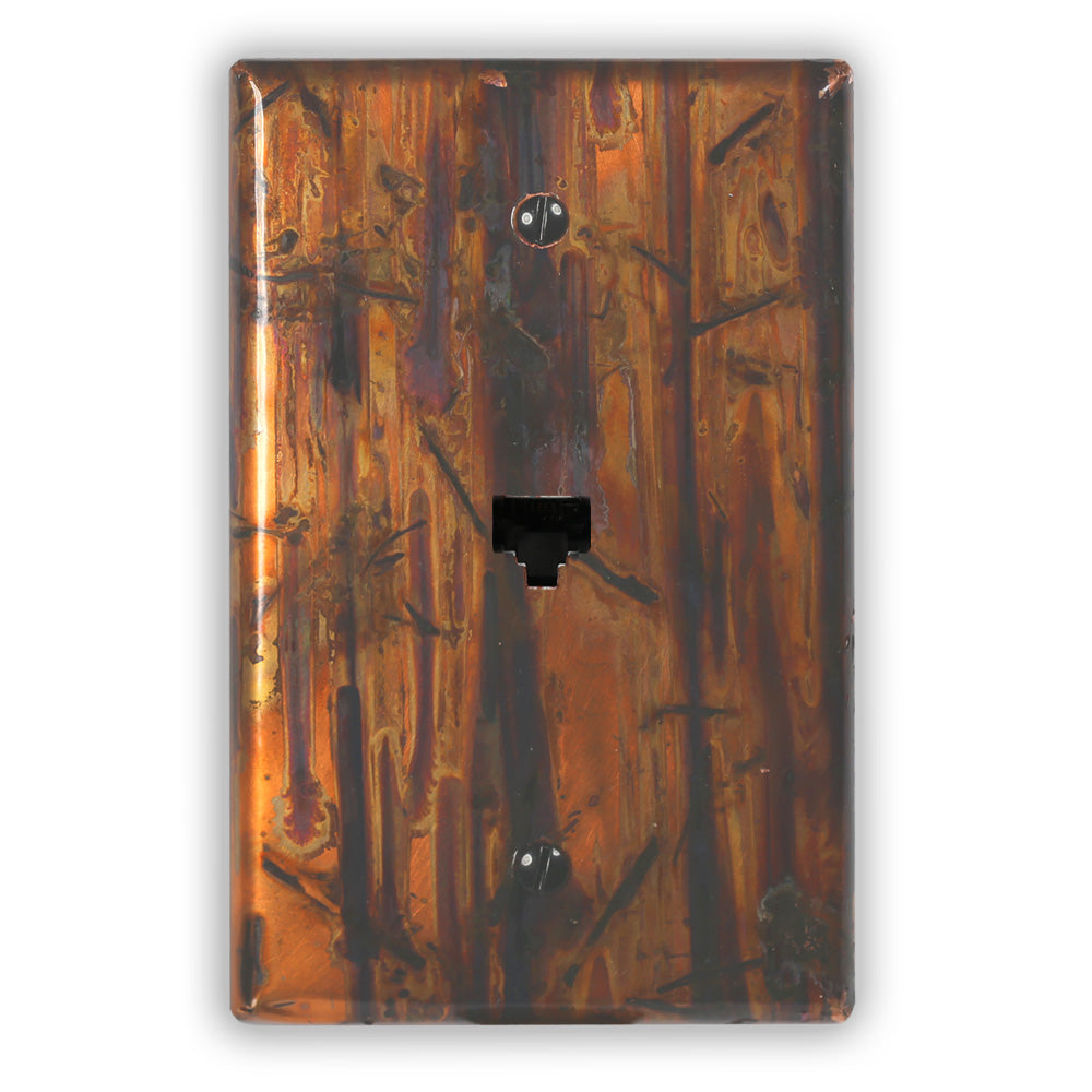 Bamboo Forest Copper - 1 Data Jack Wallplate
