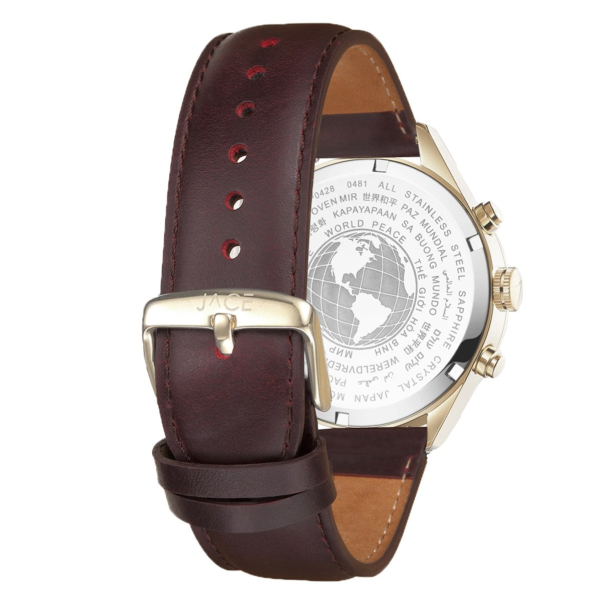 "Bangkok" Men`S Leather Band Chronograph Watch
