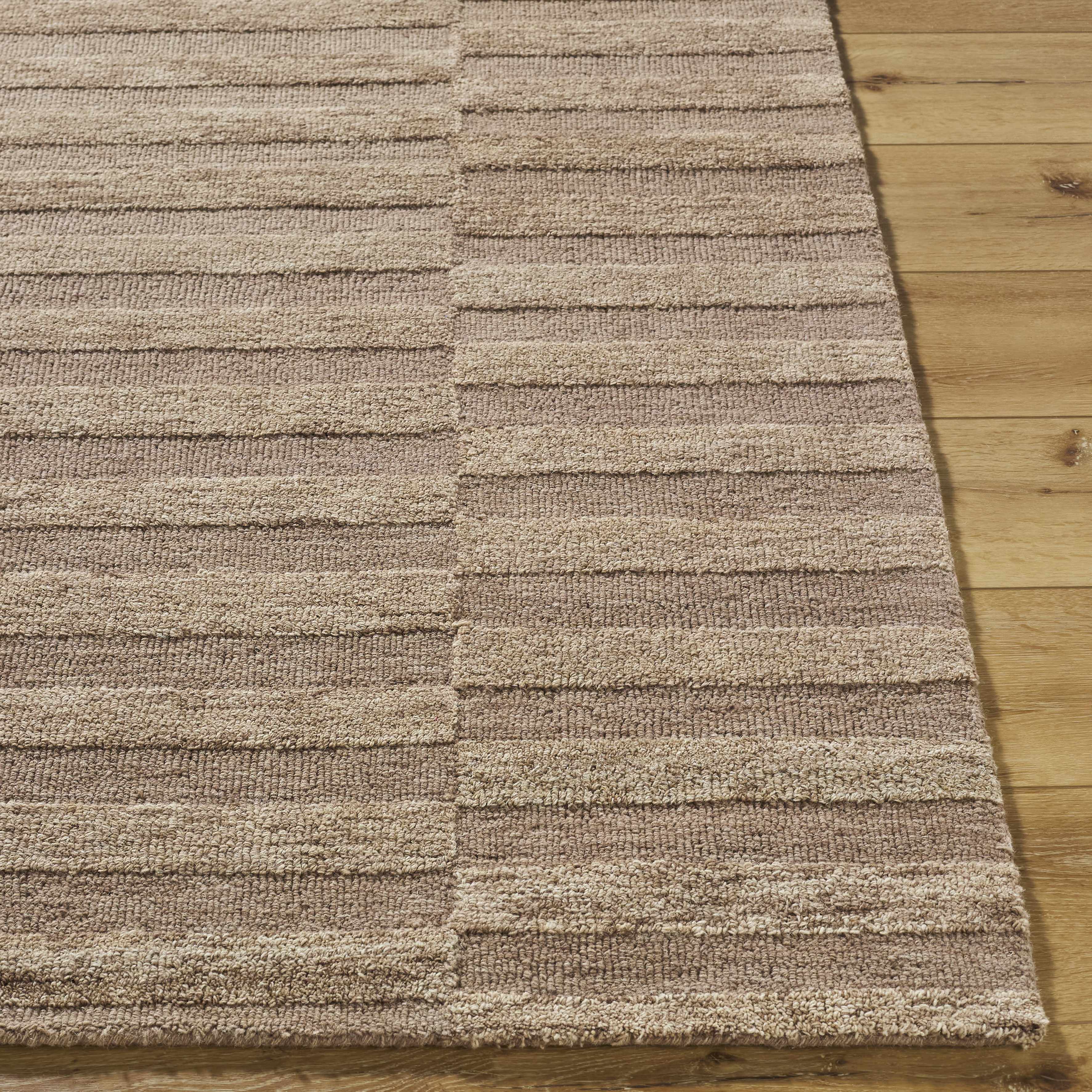 Idaho Broken-Striped Brown Area Rug | Our PNW Home X Livabliss