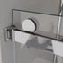 Puerta de ducha corrediza doble sin marco de 60'' de ancho x 76'' de alto con vidrio transparente