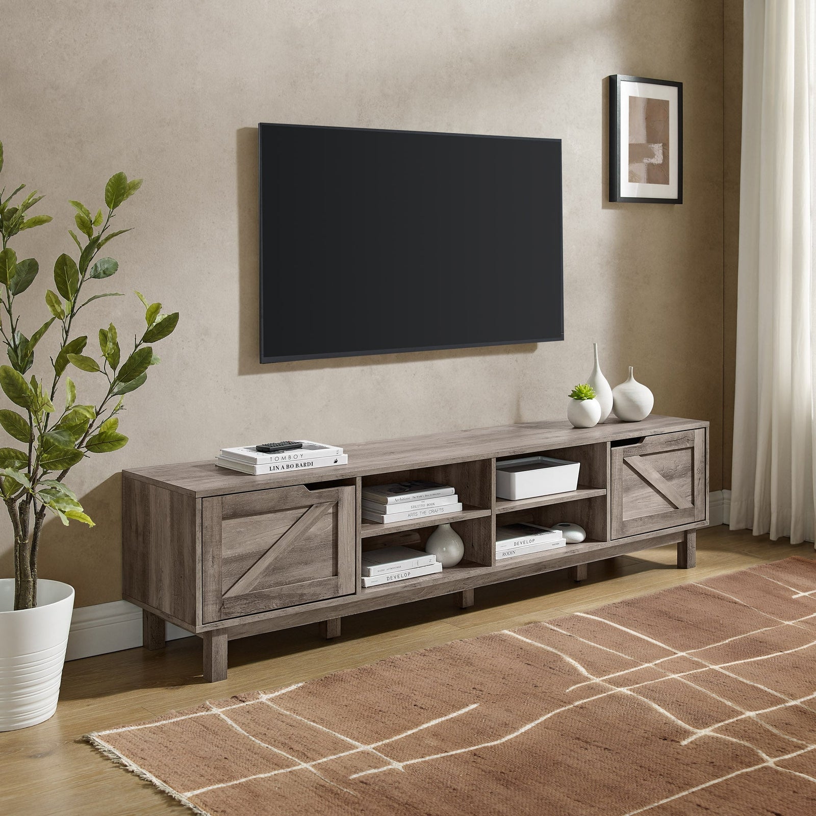 Mueble de TV rústico de 70