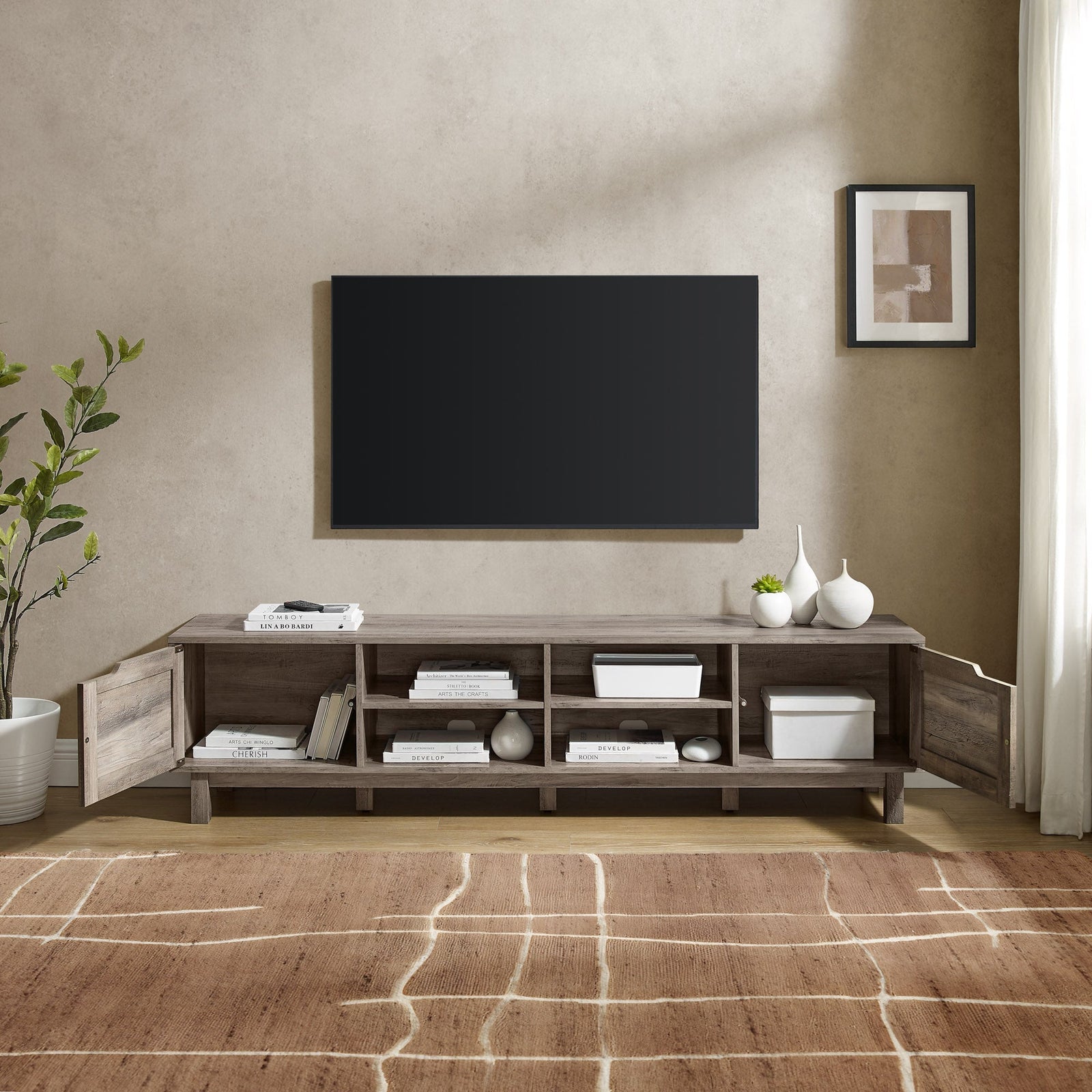 Mueble de TV rústico de 70