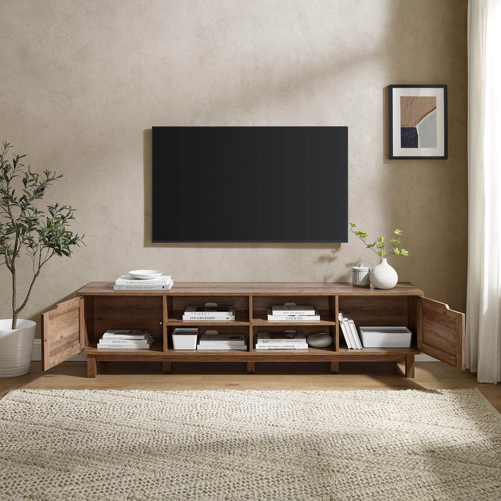Mueble de TV rústico de 70