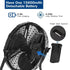 Ventilador nebulizador exterior BILT HARD de 16": Funciona con batería extraíble de 15600 mAh y función nebulizadora. 