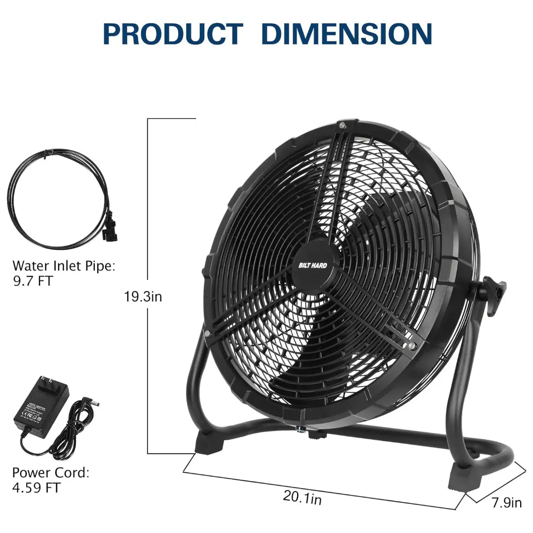 Ventilador nebulizador exterior BILT HARD de 16