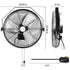 Ventilador de pared exterior BILT HARD de 18" y 4300 CFM: Ventilador industrial de alta velocidad, resistente al agua y de 3 velocidades, homologado por UL. 