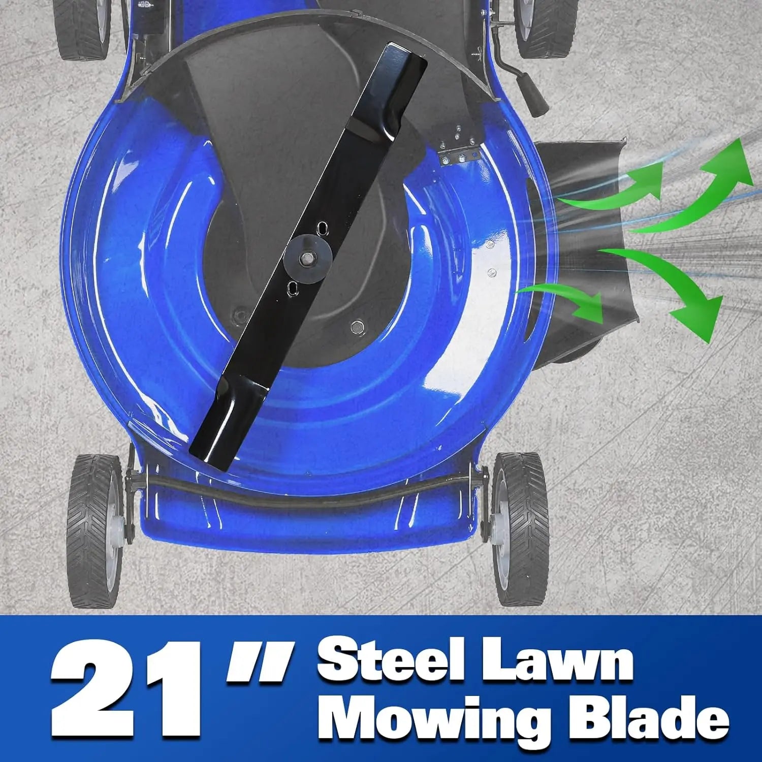 BILT HARD 21-Inch Push Lawn Mower, 201cc 4-Cycle Engine, 3-in-1 Bagging, Mulching, and Side Discharge
