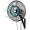Ventilador de pared exterior BILT HARD de 20" con nebulizador: 3 velocidades, oscilación de 80°, resistente al agua, de alta resistencia y homologado por UL. 