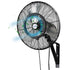 Ventilador de pared exterior BILT HARD de 20" con nebulizador: 3 velocidades, oscilación de 80°, resistente al agua, de alta resistencia y homologado por UL. 