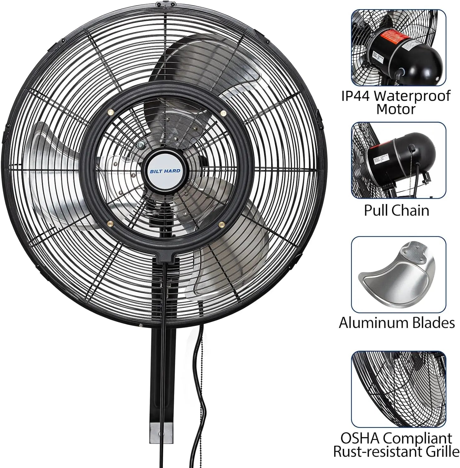 Ventilador de pared exterior BILT HARD de 20