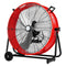 Ventilador de tambor de alta velocidad BILT HARD de 24" y 8100 CFM: Ventilador metálico de 3 velocidades para trabajo pesado, homologado por UL 