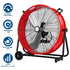 Ventilador de tambor de alta velocidad BILT HARD de 24" y 8100 CFM: Ventilador metálico de 3 velocidades para trabajo pesado, homologado por UL 
