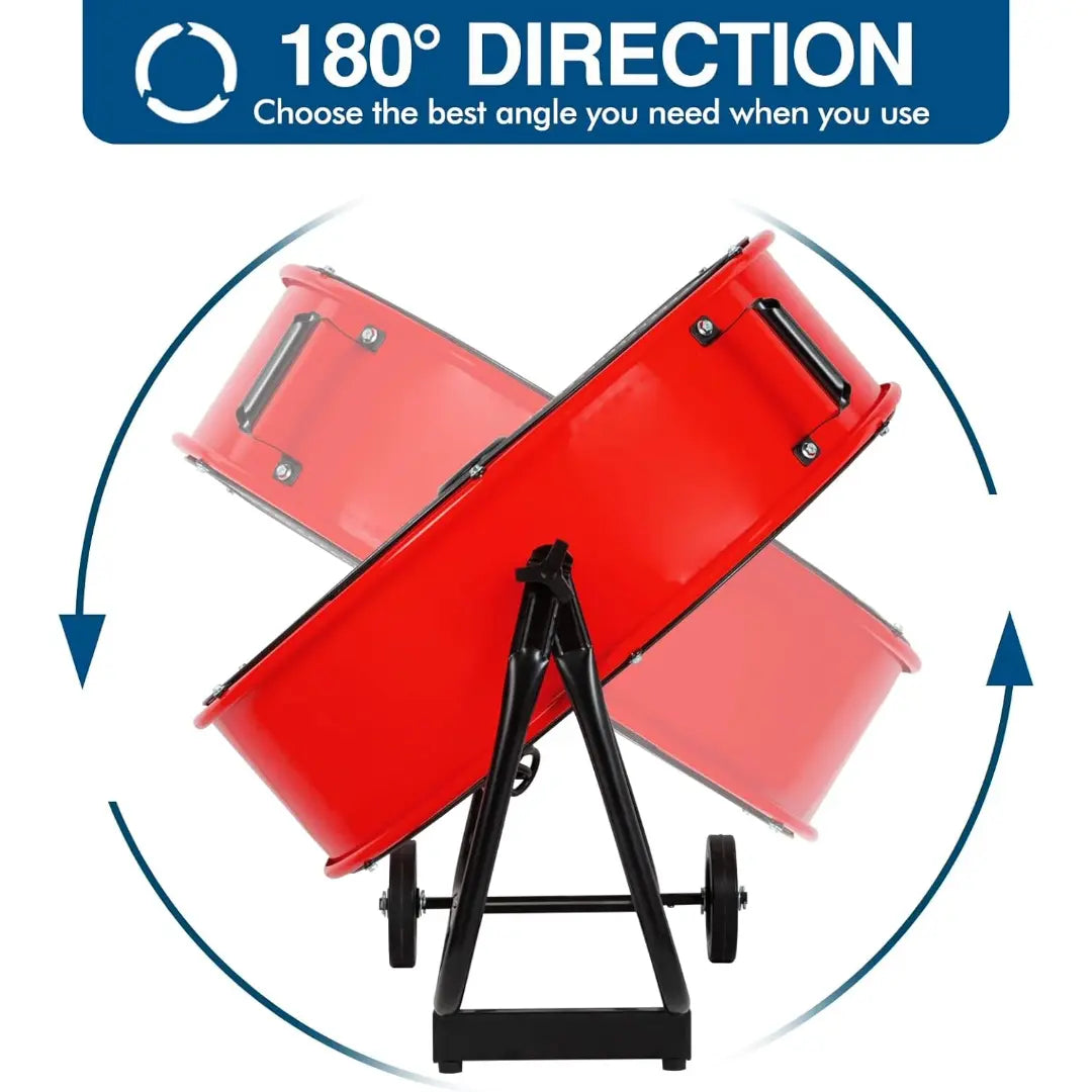 Ventilador de tambor de alta velocidad BILT HARD de 24" y 8100 CFM: Ventilador metálico de 3 velocidades para trabajo pesado, homologado por UL 