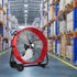 Ventilador de tambor de alta velocidad BILT HARD de 24" y 8100 CFM: Ventilador metálico de 3 velocidades para trabajo pesado, homologado por UL 