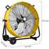 BILT HARD 24" 8100 CFM High Velocity Drum Fan: 3-Speed Heavy Duty Metal Shop Fan, UL Listed