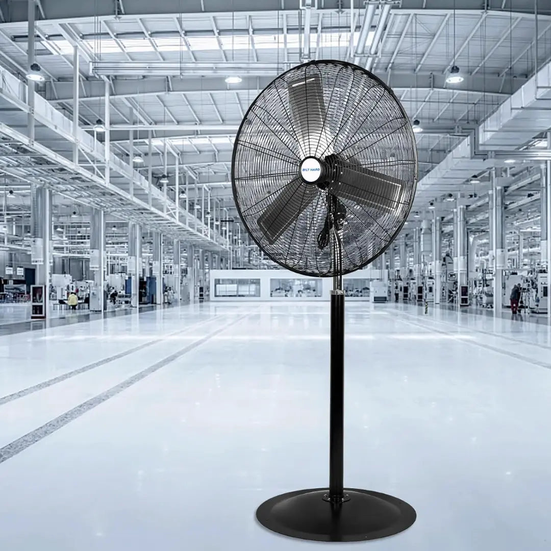 Ventilador de pedestal de alta velocidad BILT HARD de 24