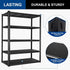 BILT HARD 3000LBS 48" W x 24" D x 72" H Garage Shelving, 5-Shelf Industrial Storage Shelves Heavy Duty, Metal Shelving Units with Adjustable Shelf, Steel Utility Shelves