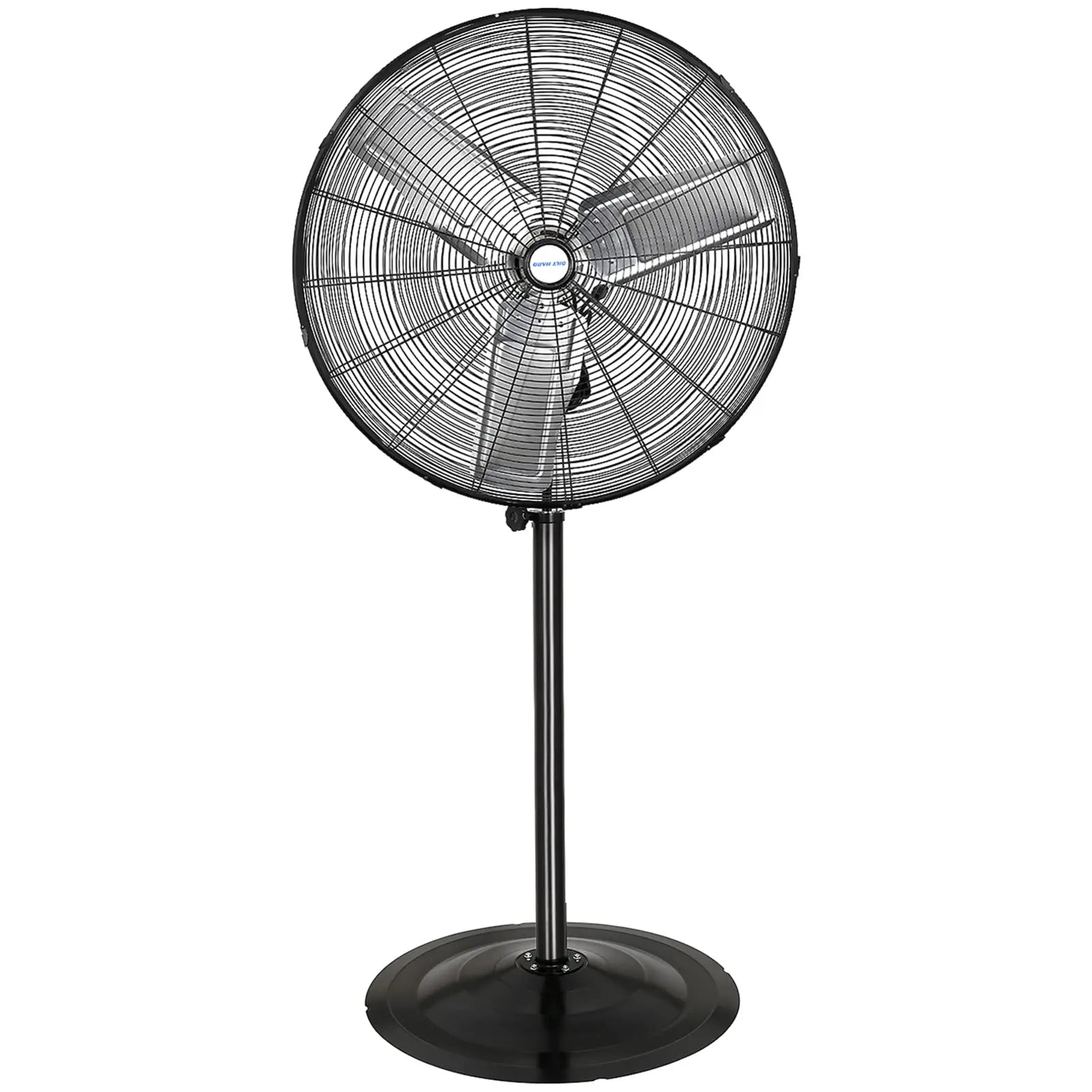 Ventilador industrial de pedestal de alta velocidad BILT HARD de 30" con 3 velocidades y altura ajustable, aspas de aluminio 