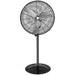 Ventilador industrial de pedestal de alta velocidad BILT HARD de 30" con 3 velocidades y altura ajustable, aspas de aluminio 
