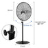 Ventilador industrial de pedestal de alta velocidad BILT HARD de 30" con 3 velocidades y altura ajustable, aspas de aluminio 