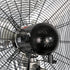 Ventilador industrial de pedestal de alta velocidad BILT HARD de 30" con 3 velocidades y altura ajustable, aspas de aluminio 
