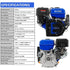 Motor de gasolina BILT HARD de 420 cc y 15 HP, arranque eléctrico, OHV de 4 tiempos, eje horizontal