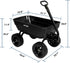 Carro de jardín BILT HARD Poly de 1200 lb sin pinchazos, liberación rápida, manija convertible 2 en 1, 7 pies cúbicos, carro de volteo resistente para patio y exteriores