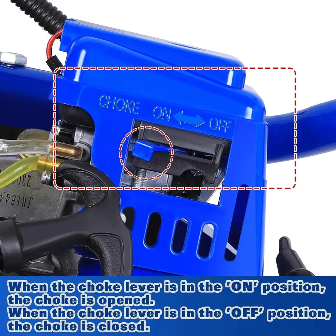 BILT HARD Post Hole Digger Gas Powered, 52cc 2.4 HP 2 Stroke Engine Earth Auger with 8