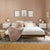 Cama de plataforma de madera maciza de mediados de siglo con husillos de Walker Edison