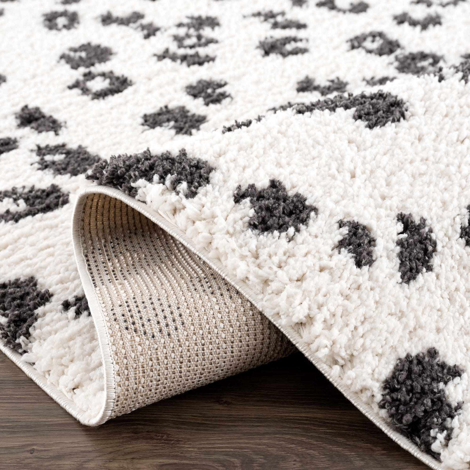 Alfombra de leopardo con manchas negras Zhen - Liquidación