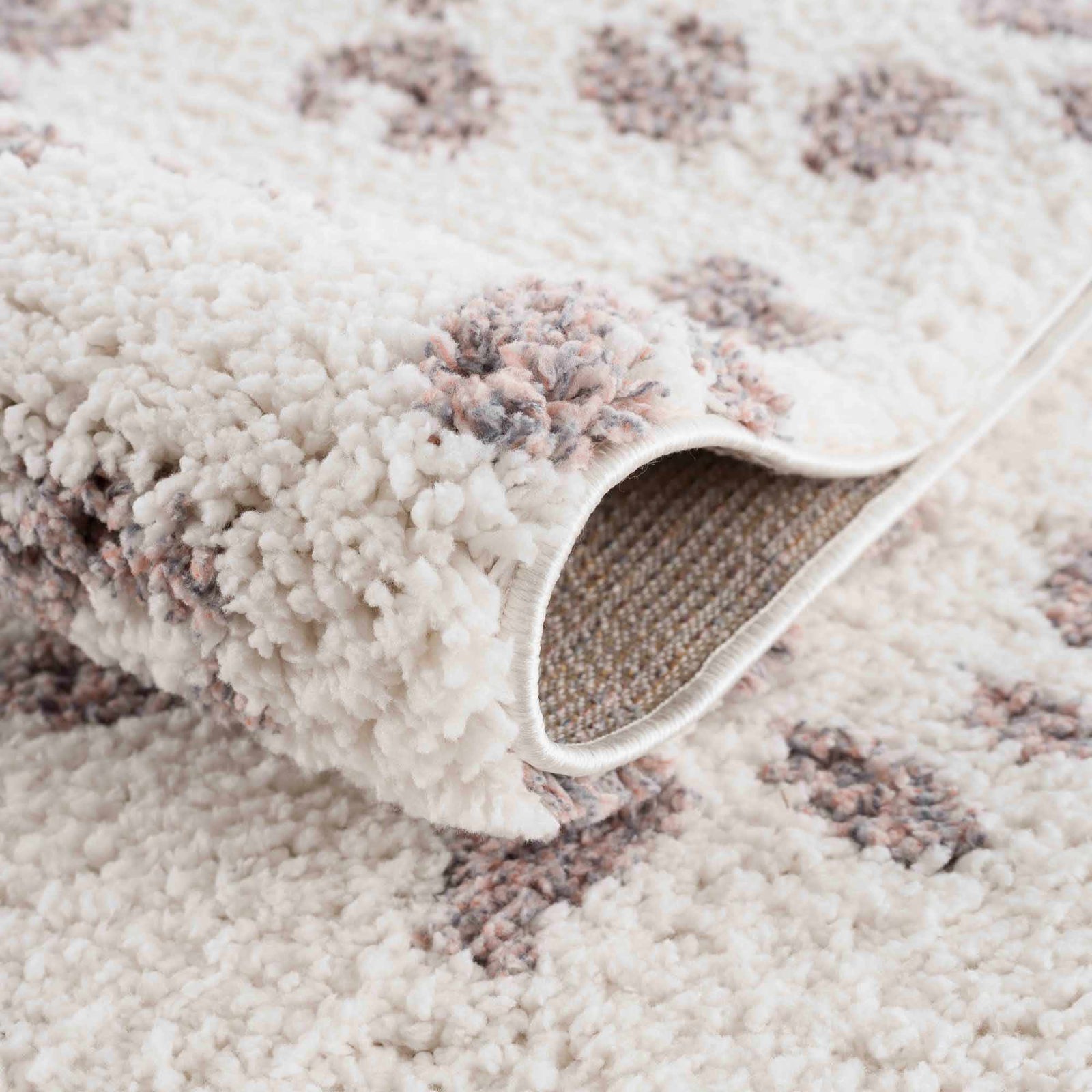 Alfombra Zhen de leopardo con lunares rosas - Liquidación