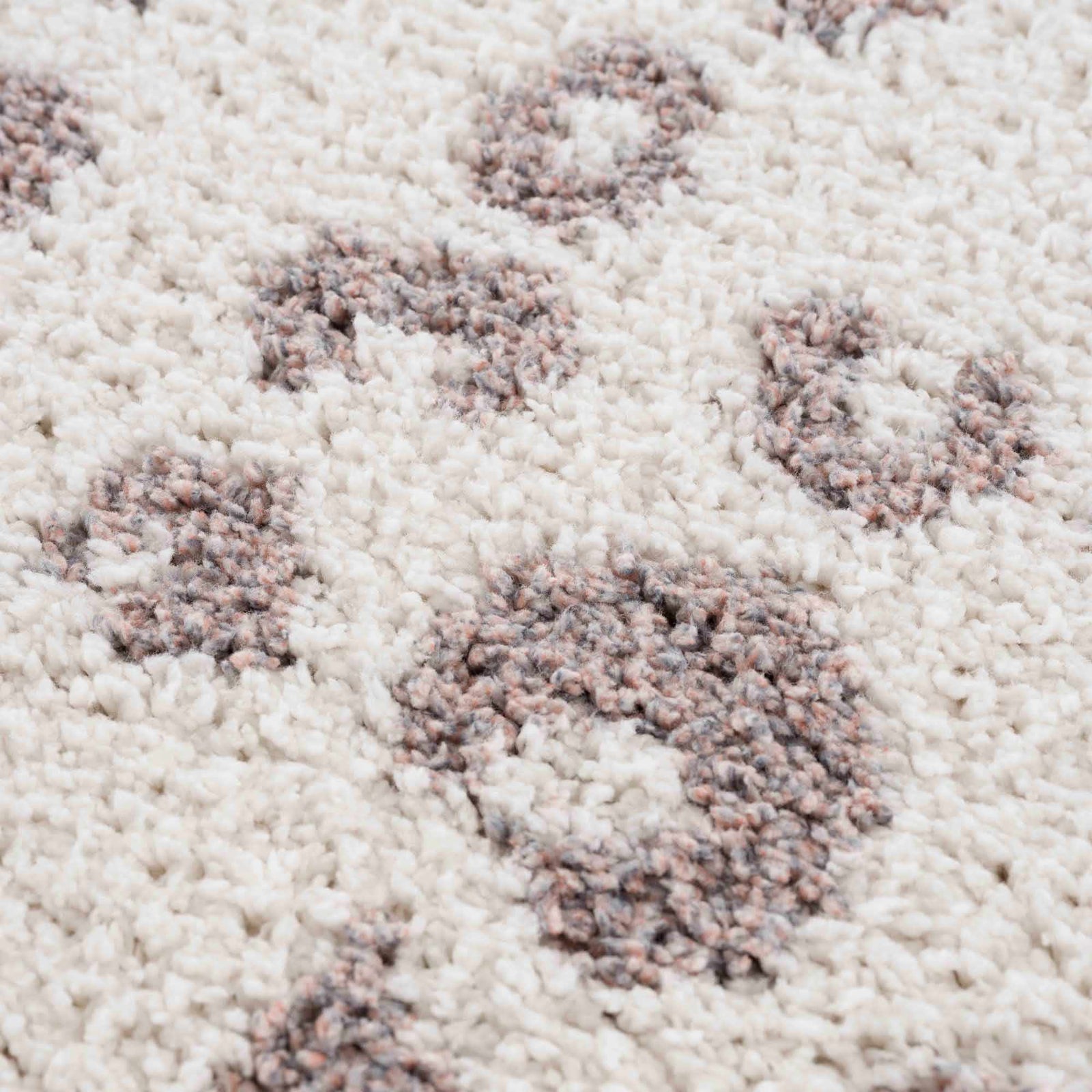 Alfombra Zhen de leopardo con lunares rosas - Liquidación